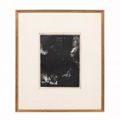 ODILON REDON, LITHOGRAPH, TENT