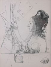 ODILON REDON WOMAN WITH BONNET