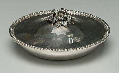 Odiot silver entre&eacute; dish,