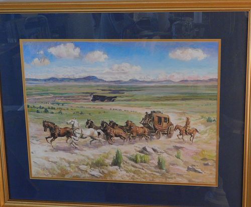 OE BERNINGHAUS WESTERN PAINTINGFine