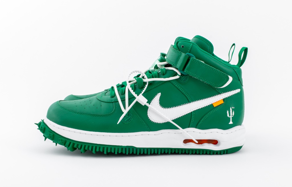 OFF-WHITE X NIKE AF1 MID PINE GREEN