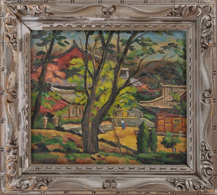 OH CHINO (1905-1982): VILLAGE