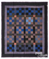 OHIO AMISH NINE PATCH QUILT, C