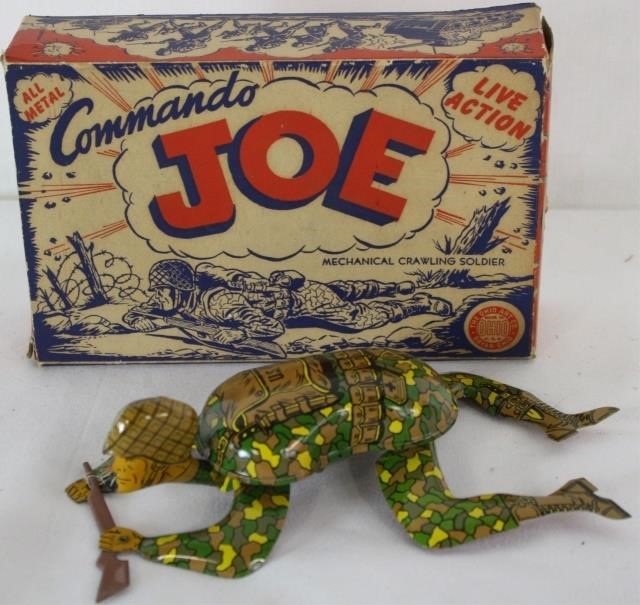 OHIO ART TIN LITHOGRAPH COMMANDO