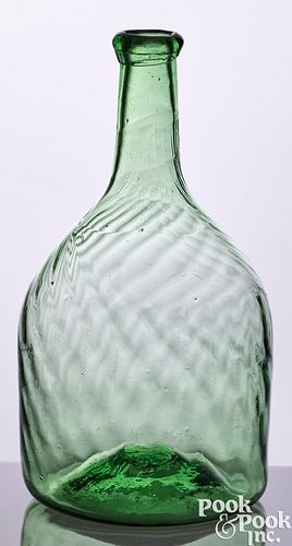 OHIO BLOWN PATTERN MOLDED AQUA