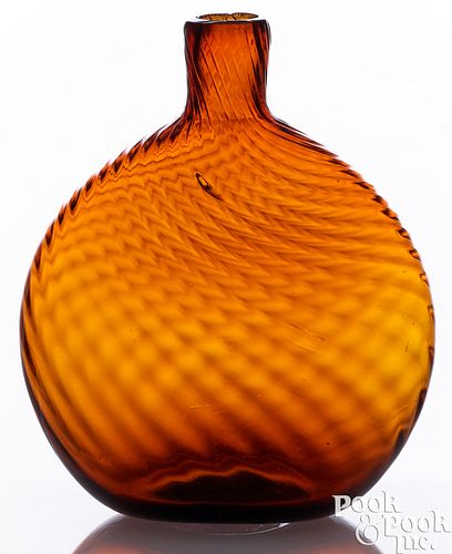 OHIO BLOWN PATTERN MOLDED GOLDEN