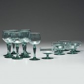 Ohio Glass Goblets and Compote