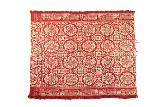 OHIO JACQUARD COVERLET.  Daniel