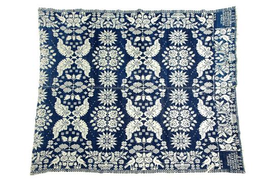 OHIO JACQUARD COVERLET.  George