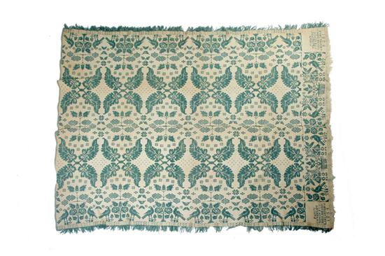 OHIO JACQUARD COVERLET.  George
