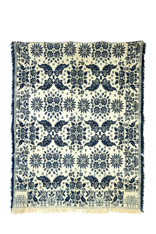 OHIO JACQUARD COVERLET.  George