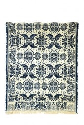 OHIO JACQUARD COVERLET.  Georg