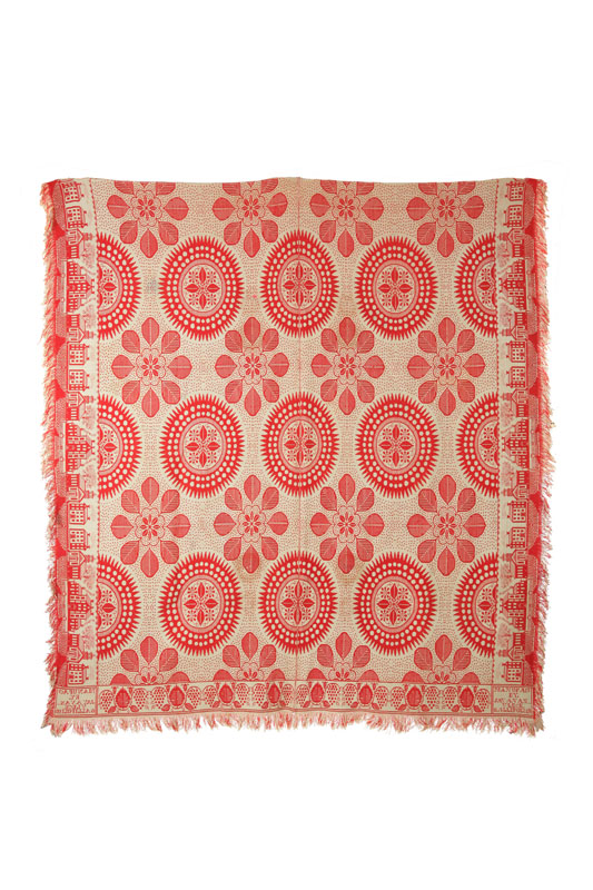 OHIO JACQUARD COVERLET.  Jay A .