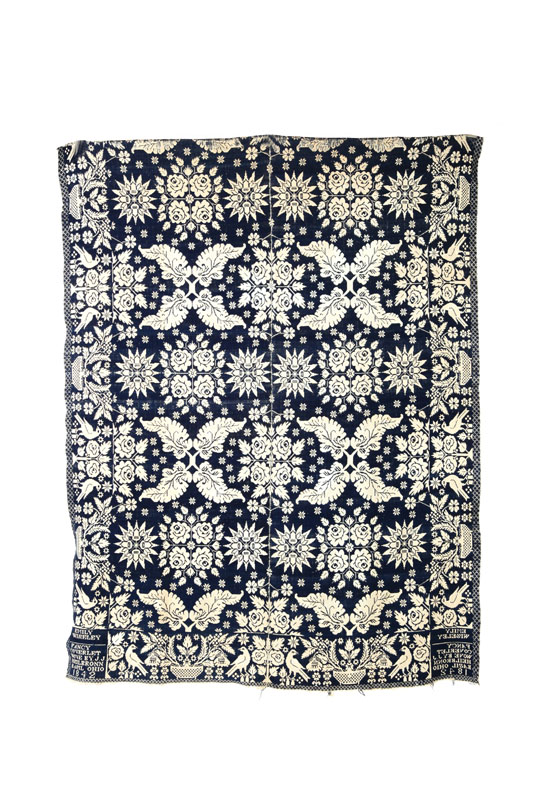 OHIO JACQUARD COVERLET.  John Jacob