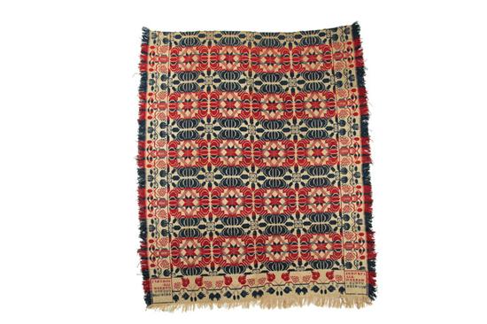 OHIO JACQUARD COVERLET. 