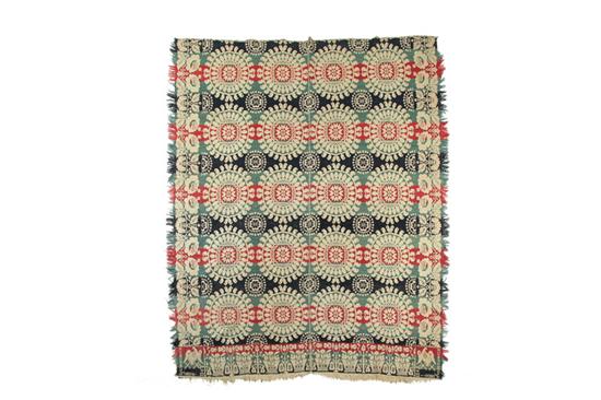 OHIO JACQUARD COVERLET. 