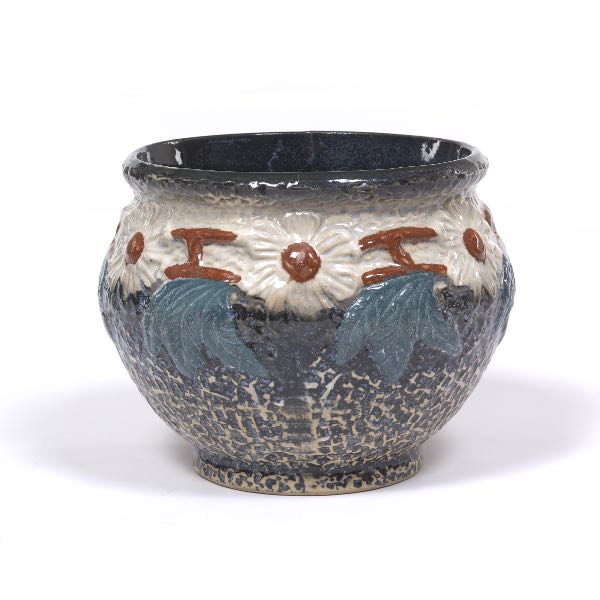 OHIO POTTERY DAISY JARDINIERE 8