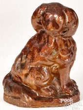 OHIO SEWER TILE SEATED SPANIEL