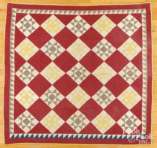 OHIO STAR PATCHWORK YOUTH QUILT,