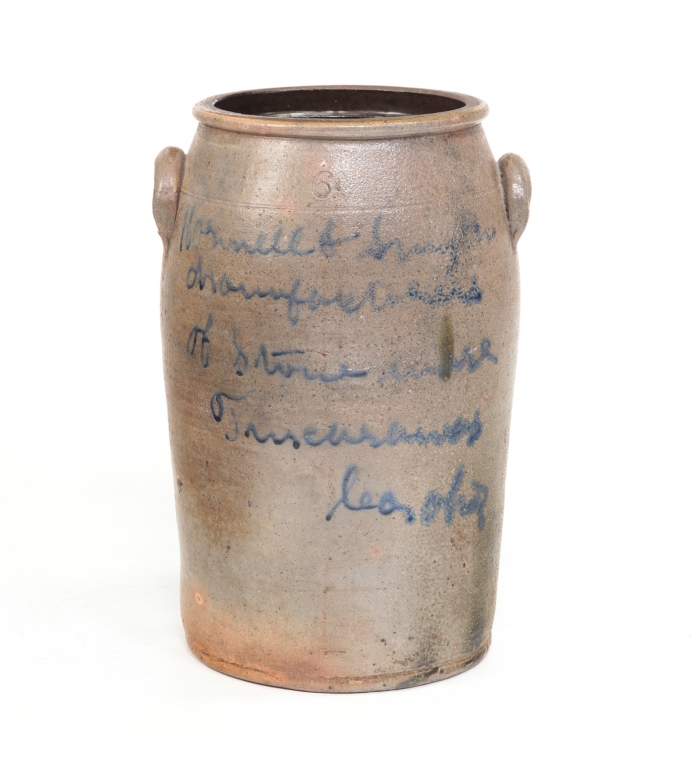 OHIO STONEWARE CHURN. Third quarter
