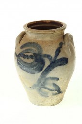 OHIO STONEWARE CROCK.  A. DeHa