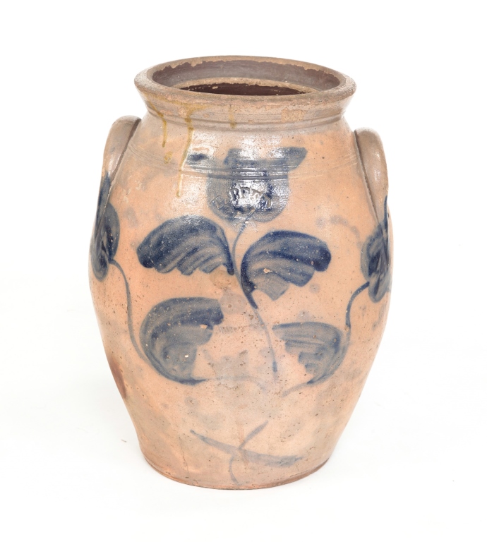 OHIO STONEWARE CROCK. Mid 19th
