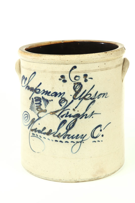 OHIO STONEWARE CROCK. 