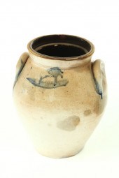 OHIO STONEWARE CROCK.  Solomon