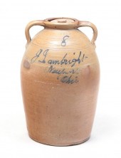 OHIO STONEWARE CROCK. Tuscaraw