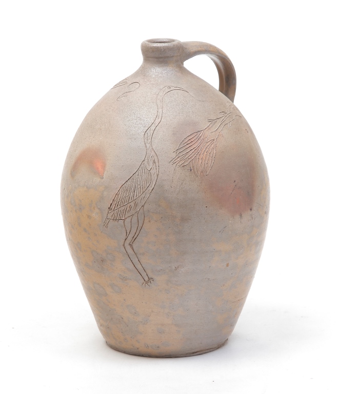 OHIO STONEWARE JUG BY RILEY