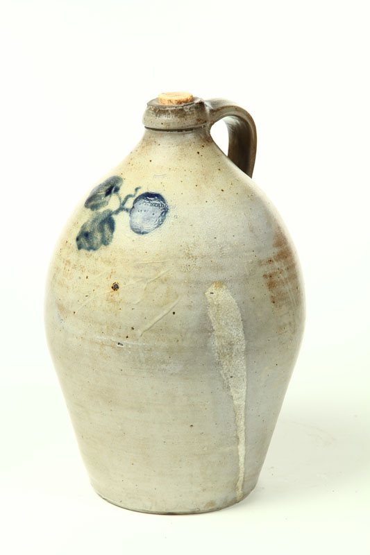 OHIO STONEWARE JUG.  J. Stadden 
