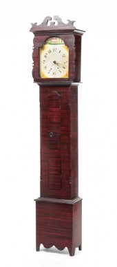 OHIO TALL CASE CLOCK. Trumbull