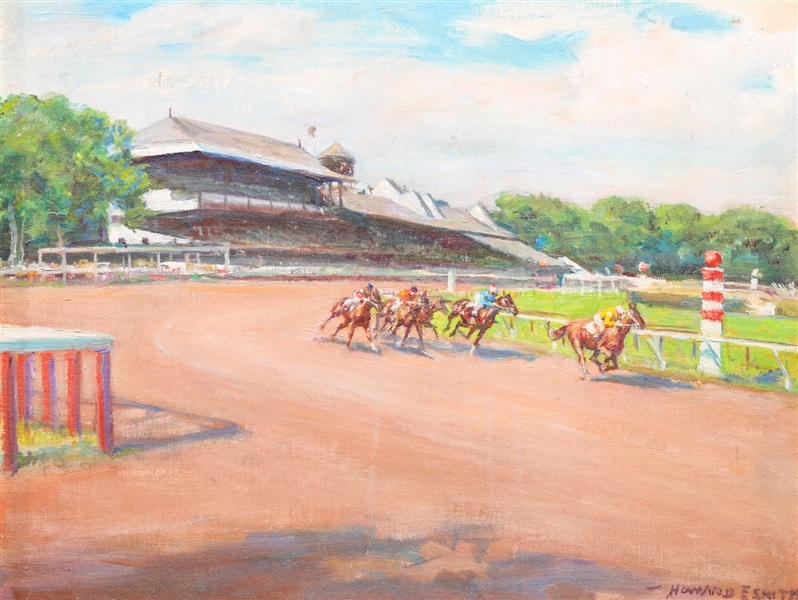 Oil om canvas board, Howard Everett