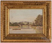OIL ON ARTIST BOARD LAKESIDE S