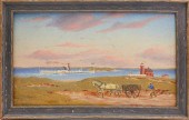OIL ON ARTIST BOARD "STEAMBOAT