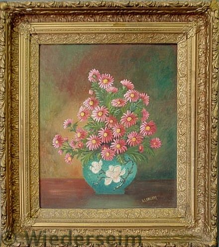 Oil on artist board still life