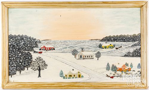 OIL ON ARTIST BOARD, WINTER