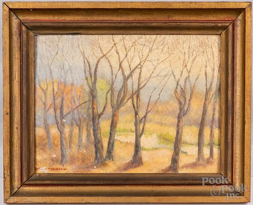 OIL ON ARTIST BOARD WOODED