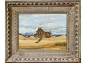 Oil on artist’s board, beach h