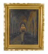OIL ON BOARD, 19TH C., DEPICTS