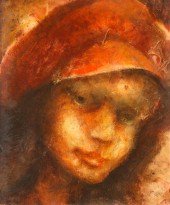 Oil on board attributed to Bru
