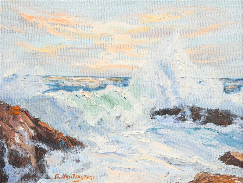 Oil on board Bernice Huntington