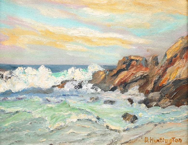 Oil on board Bernice Huntington
