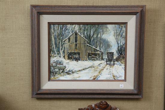 OIL ON BOARD BY LESLIE COPE.