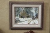 OIL ON BOARD BY LESLIE COPE. D