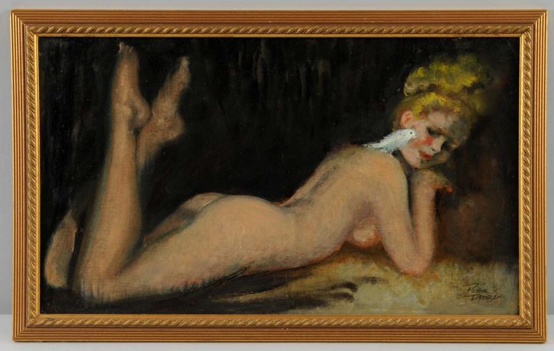 Oil on Board by Peter Driben. 