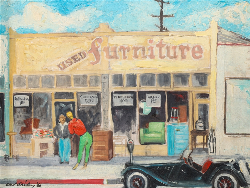 Oil on board Calvin Bailey