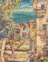 Oil on board Helen Louise Cons