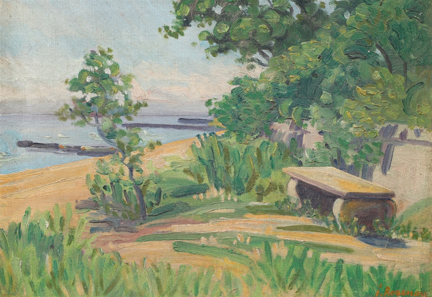 Oil on board Irma Rosenau
