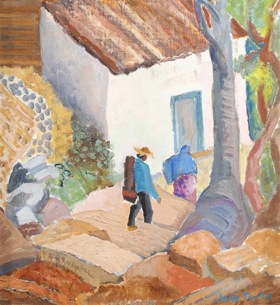 Oil on board, John Burnside Tufts